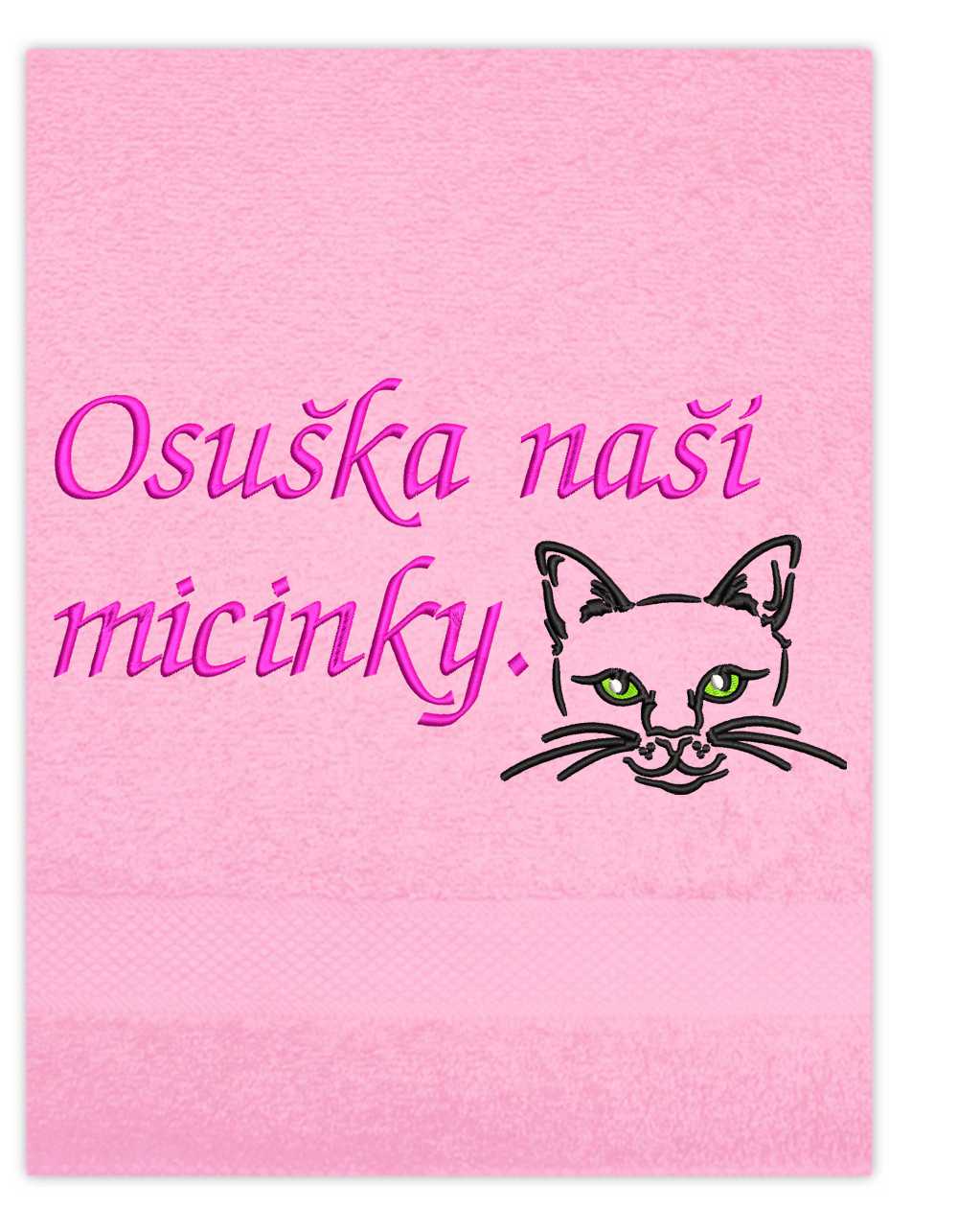 Ručník-Kočka obrys