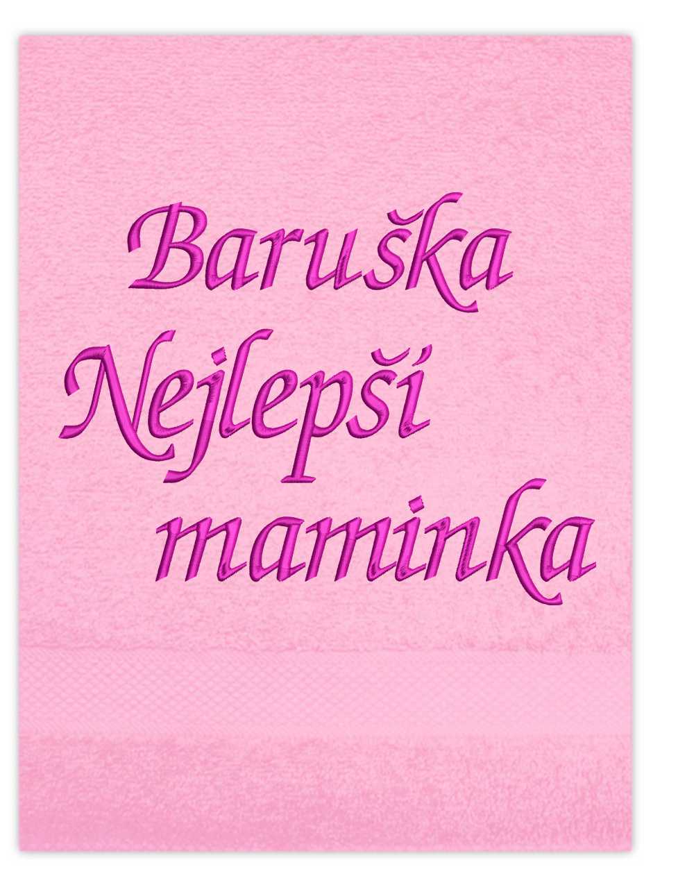 ručník rodina pro maminku-Nejlepší maminka