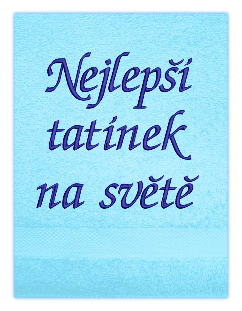 ručník rodina pro tatínka-Nejlepší tatínek