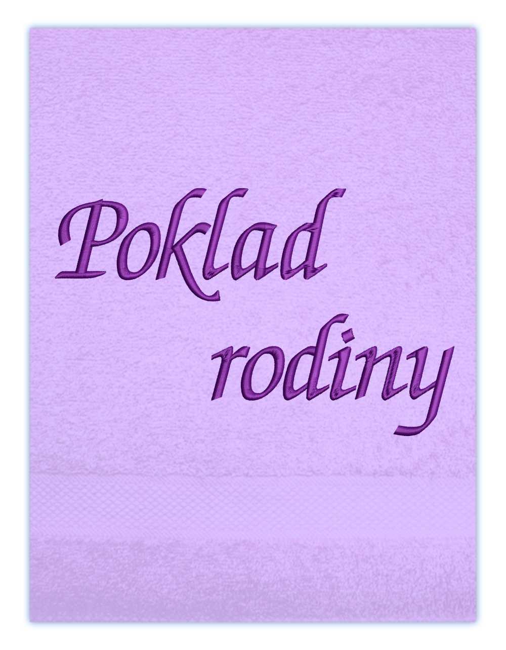 ručník rodina-Poklad rodiny