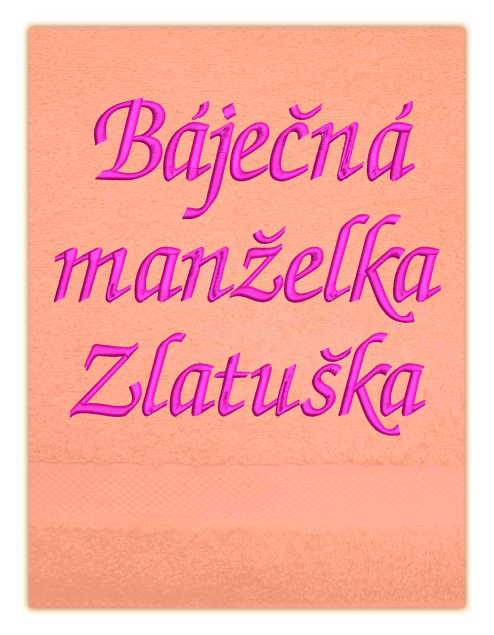 ručník rodina-Báječná manželka