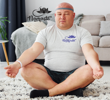 Tričko jóga - Namaste lotosový květ na jógu