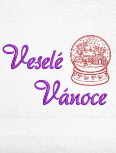 Osuška - Vánoční koule Veselé Vánoce