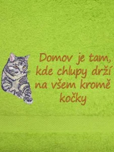 Ručník - Kočka Mourek