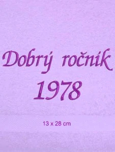 Ručník narozeniny - Dobrý ročník