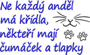 Ručník pro milovníky koček - Ne každý anděl má křídla, někteří mají čumáček a tlapky