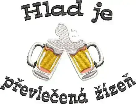 Osuška pro pivaře - Hlad je převlečená žízeň pivo 