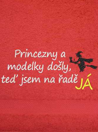 Ručník čarodějnice - Princezny a modelky došly, teď jsem na řadě já