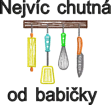 Tričko pro babičku - Nejvíc chutná od babičky
