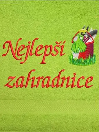 Osuška pro zahradnici - Nejlepší zahradnice
