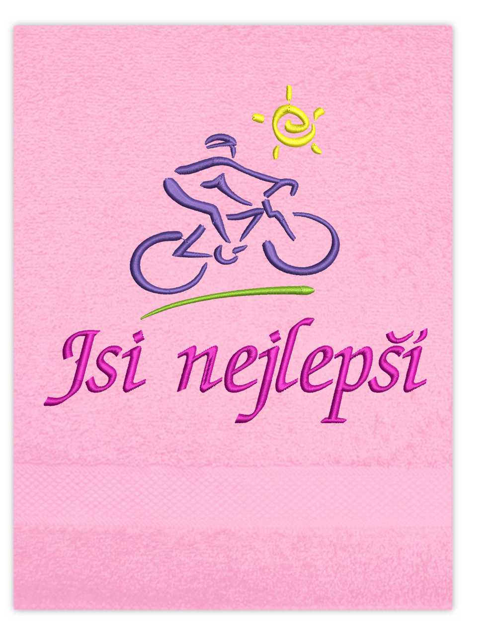 Osuška sport-Cyklista se sluníčkem jsi nejlepší