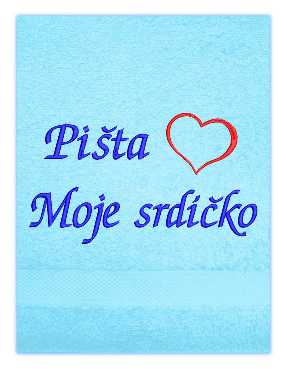 Ručník Valentýn - Moje srdíčko a srdíčko