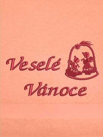 Ručník-Veselé Vánoce zvonek