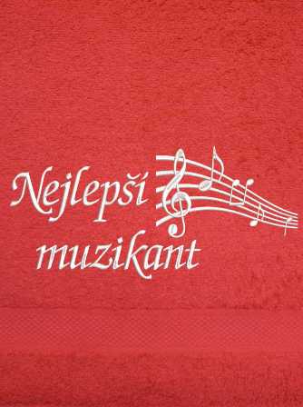 Ručník hudba-Noty