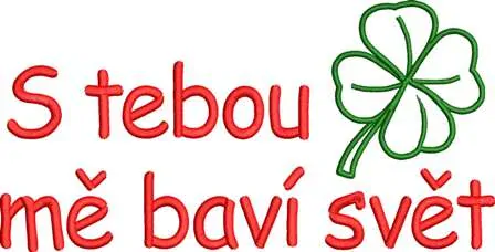 Ručník vtipná - S tebou mě baví svět