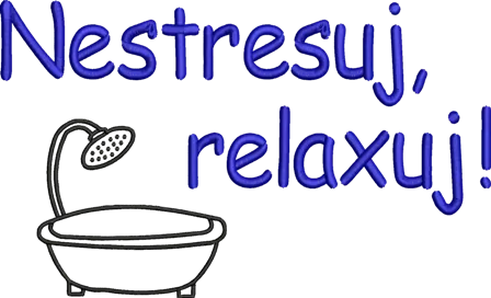 Ručník do sauny - Nestresuj, relaxuj! vana