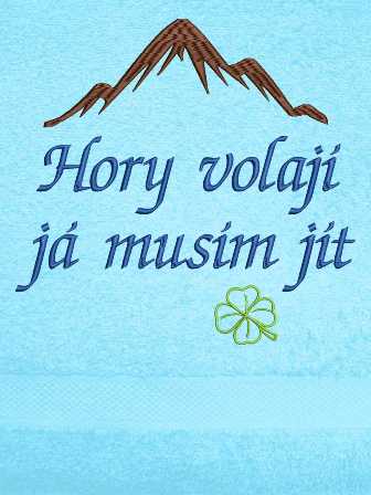 Ručník sport - Hory volají, já musím jít  