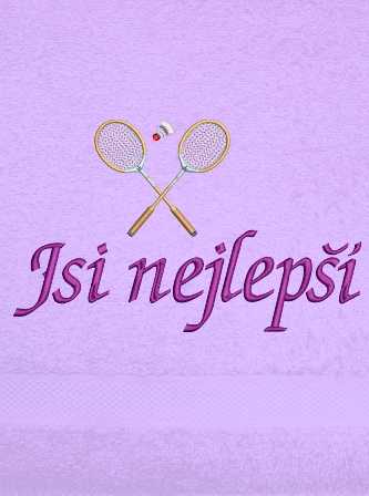 Ručník spor t- Badminton rakety