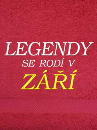 Osuška k narozeninám - Legendy se rodí v ...