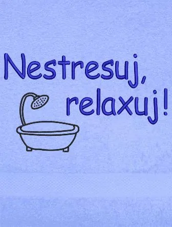 Ručník do sauny - Nestresuj, relaxuj! vana