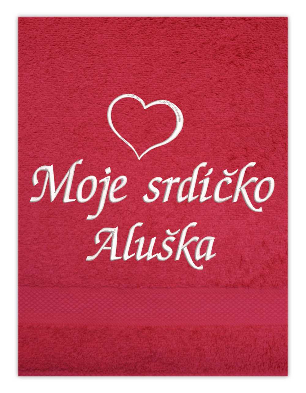 Ručník Valentýn - Moje srdíčko a srdíčko
