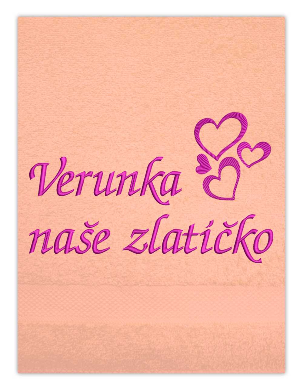Ručník-Srdíčka 10