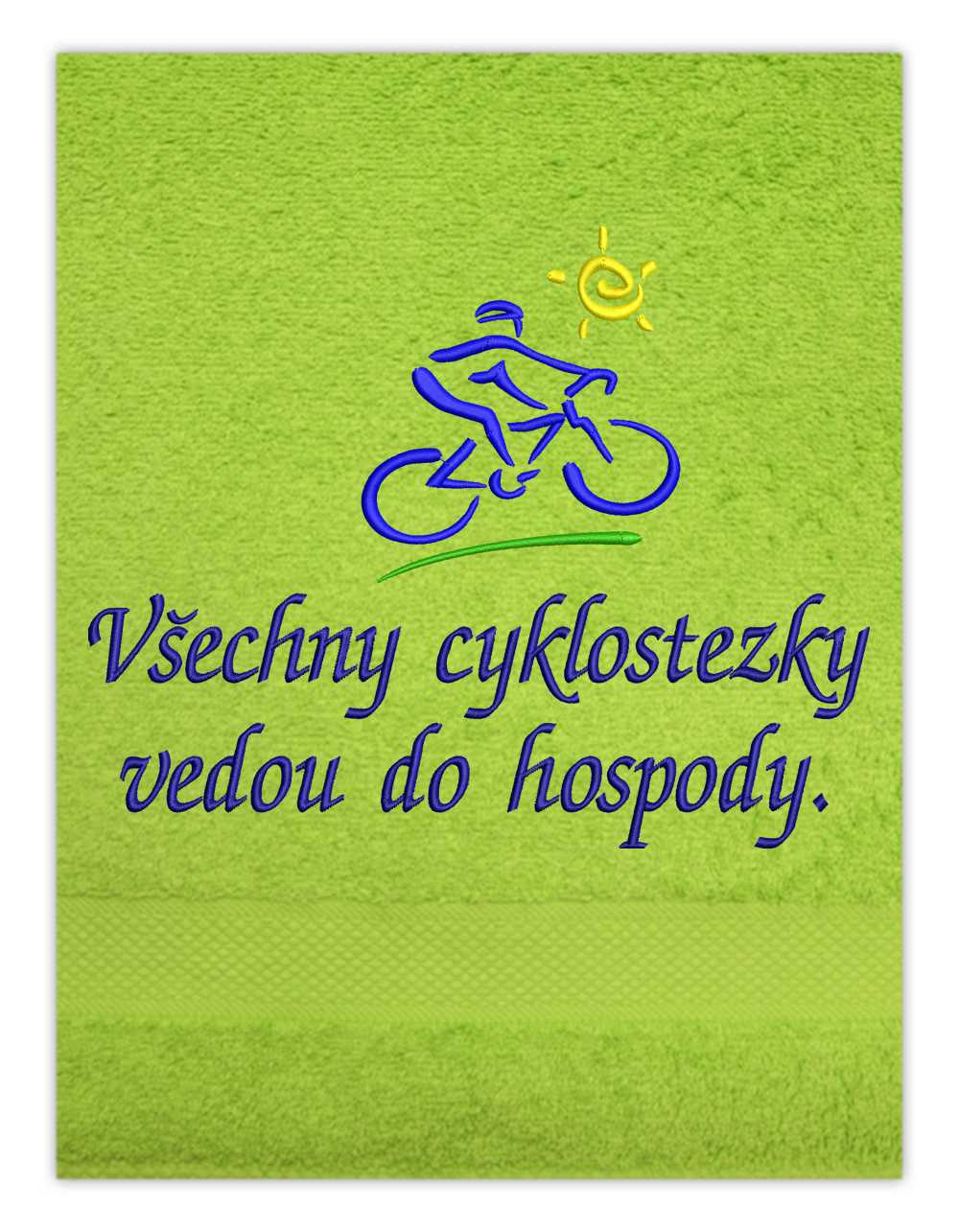 Osuška sport-Cyklista se sluníčkem