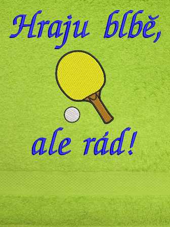 Ručník na ping pong - Ping pong pálka