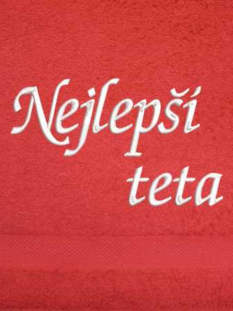 ručník rodina teta-Nejlepší teta