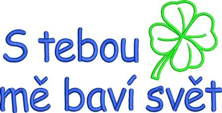 Ručník vtipná - S tebou mě baví svět