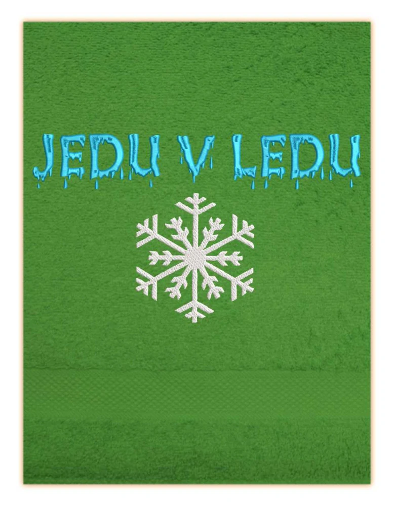 Osuška pro otužilce - Jedu v ledu