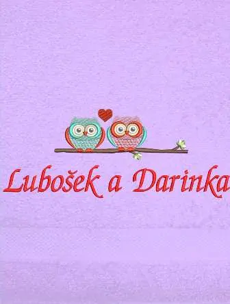 Ručník pro miláčky - Sovičky